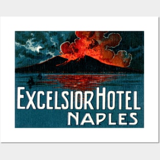 1921 Excelsior Hotel Naples Italy Posters and Art